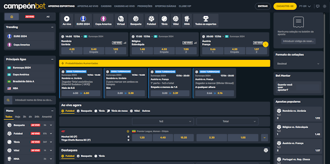 Sporting bets app